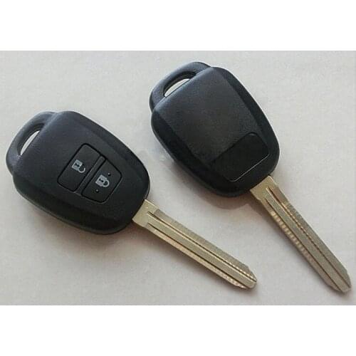 2 Button Remote Key Shell Case For Toyota Hiace Yaris Corolla Prado RAV4 Sienna Highlander Tundra Fob Key Blank Cover 10PCS/lot