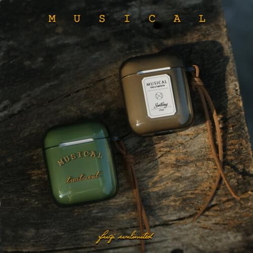 Emerald Color Letters Case for Apple Airpods 2/1/pro Case Letters Bluetooth Earphone Soft Cover for Airpod pro Headphone Case