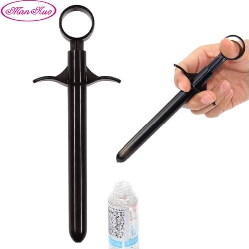 Man Nuo Personal Oil Lubricant Applicator Syringe Enema Injector Lube Launcher Sex Toys for Anal Vagina Clean Tools Enema Inject