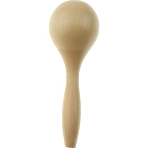 Wooden Maraca Wood Rattles Kids Musical Party Favor Children Baby Shaker Toy
