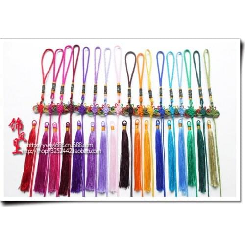 90mm long tassels Full manual preparation diy jewelry accessories Earhook Collectibles Chinese knot Upscale tassel wholesale