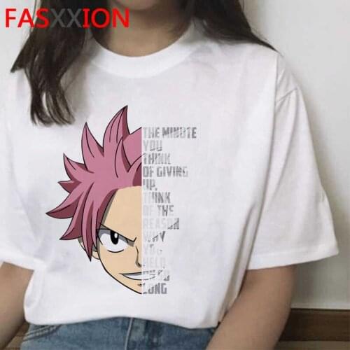 Fairy Tail t shirt male aesthetic japanese white t shirt couple plus size t-shirt clothes aesthetic