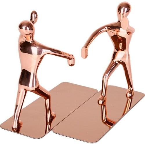 Book File Metal Creative Personality European Kung Fu Book Block Book Folder Rose Gold Vintage Home Decor
