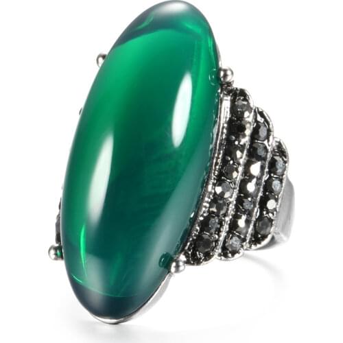 Statement Big Orange Red Green Chunky Ring For Men Women Finger Ring Fashion Jewelry Bjioux