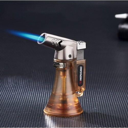 Mini Butane Jet Torch Windproof Gas Lighter Turbo Plastic Fire Ignition Cigar Pipe Kitchen Lighter Outdoorturbo Lighter