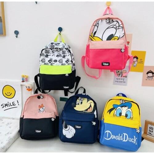 Disney 2021 New Mickey Backpack Teenager Schoolbag Young People Backpack School Bag for Boys and Girls