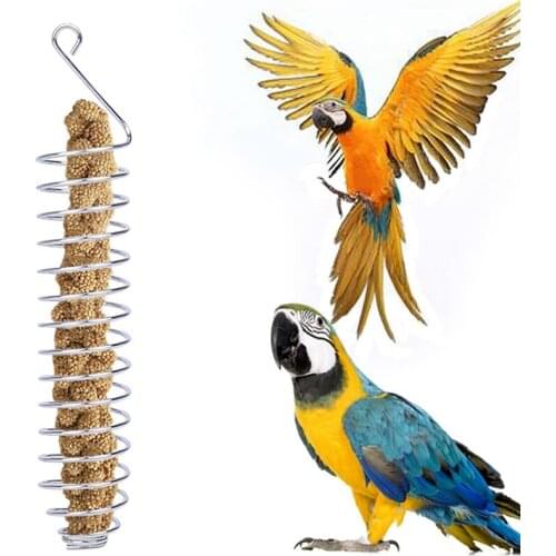 Hanging Type Pet Bird Food Feeder Parrot Foraging Device Bird Feeder Pet Container Hanger Garden Outdoor Feeding Tool-ABUX