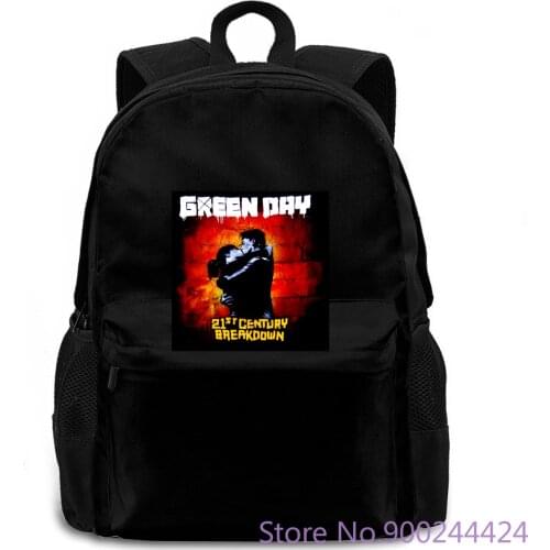 Custom Any Logo Green Day Kiss Color 21st Century Breakdown Black New Official Punk Rock women men backpack laptop travel