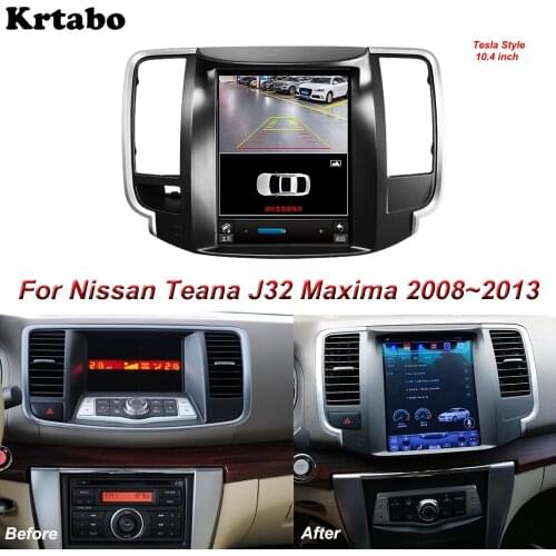Tesla Style For Nissan Teana J32 2008~2013 Android Multimedia Player 10.4 Inch Car Radio GPS Carplay Stereo