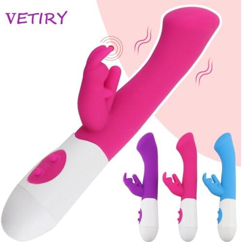 VETIRY Rabbit Vibrator, Dildo Vibrator for Women, Magic Wand, Vagina Clitoris Stimulator, G-spot Massage, Sex Toys Sex Products