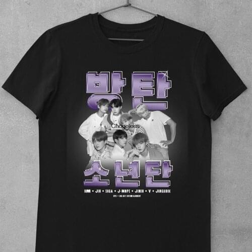 Vintage Shirt Tshirt Bangtan Boys gift merch KPOP Tee DF009