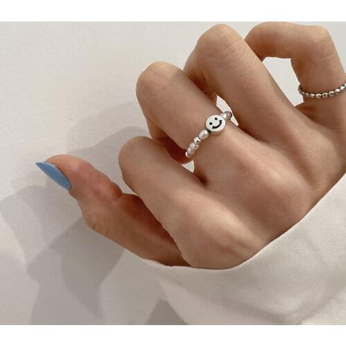 WHEN LOVE Women's Silver Rings