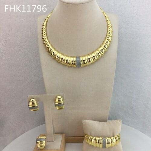 Yuminglai Dubai Fine Jewlery Exquisite Jewelry Sets for Women FHK11725