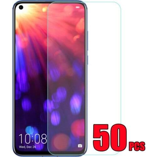 50pcs 2.5D Tempered Glass 9H Guard Shield Screen Protector Film For Huawei Honor 50 V40 X10 Max 10X Lite X20 SE Play 20 5 5T