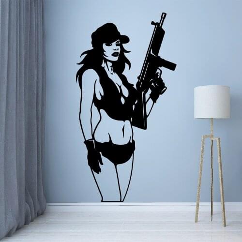 Woman warrior Stickers Home Decoration Nordic Style Home Decoration For Home Decor Living Room Bedroom Home Decoration