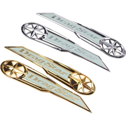 Motorcycle Gas Tank Badge Emblem Drag Star Decals Stickers For Yamaha Vstar XVS XV 400 650 XV400 XVS400 1100 Dragstar