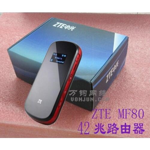 ZTE MF80 wifi Router 3G Mobile Hotspot Router 42Mbps 10 WIFI Free Shipping