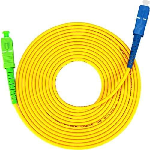 10 Pcs/ Lot SC/ APC-SC/ UPC SIngle Mode Simplex Fiber Optic Jumper Cable 3.0mm FTTH Fiber Optic Patch Cord Cable