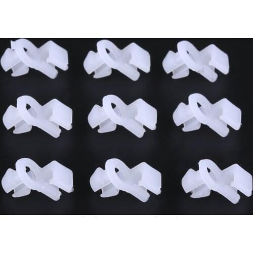 100x Universal Auto Door Round Head Lock Rod Clip Side Bumper Fender Panel Clips Plastic Rivet Fasteners Retainers Car Wire Clip