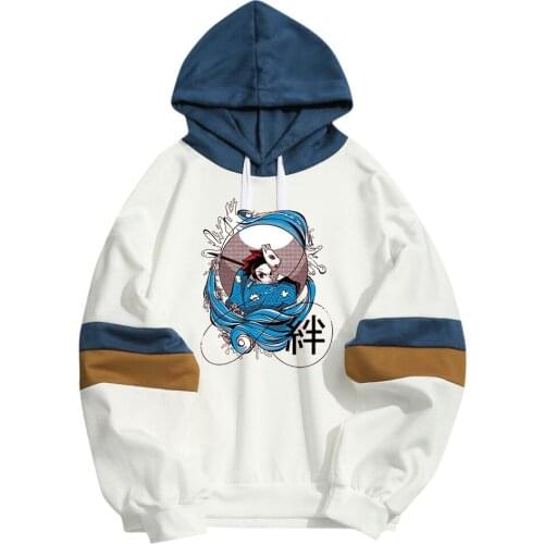 Anime Demon Slayer Hoodie Kamado Tanjirou Mask Design Men Women Hoodies Sweatshirt Fleece Streetwear Dropship Plus Size Clothing