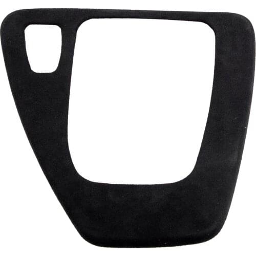 Car LHD Alcantara Suede Gear Shift Panel Cover Trim Frame Black Fit For BMW 3 Series E90 E92 E93 2005-2008 2009 2010 2011 2012