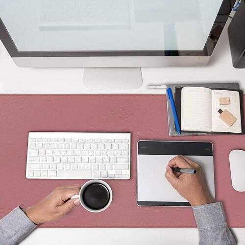 Double-Sided Mouse Pad Eco-friendly Cork PU Leather PC Desk Mat Waterproof Mouse Mat Gaming MousePad Mouse keyboard Laptop pad