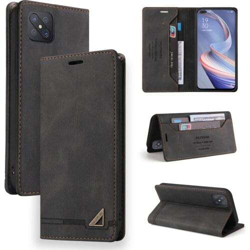 Etui Magnetic Closure Wallet Cases For OPPO A15 A52 A72 A92 A53 A53S A73 A93 A94 A92S Realme 7 Pro Reno 4Z 5G Book Stand Cover