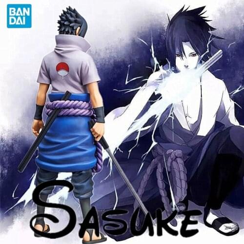 Bandai 28cm Anime Naruto Characters Second Generation Daisatsu Nero Uchiha Sasuke Action Figures Dolls Decoration Model Toys