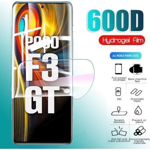 600D Hydrogel Film for Xiaomi Poco F3 GT Screen Protector Film For Xiomi Mi Pocophone F3 GT MZB09C6IN Protective Film Not Glass