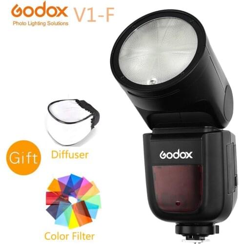 Godox V1 V1-F Li-on TTL Camera Round Flash Speedlight For Fujifilm Fuji X100T X-T1 X-T2 X-T3 X-T20 X-PRO2 X-T100 X-A20 X100F