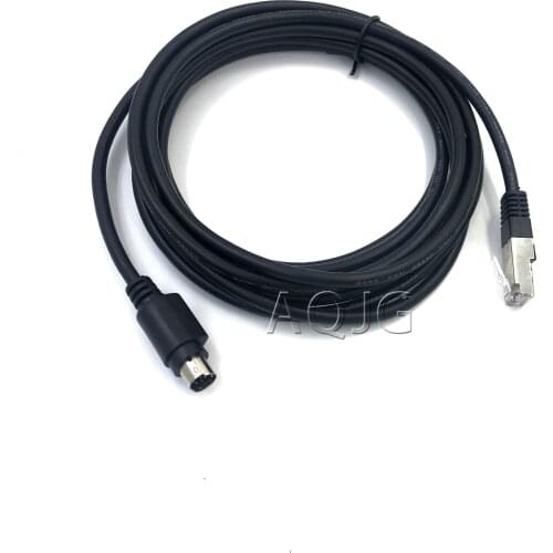 8Pin din to RJ45 RS232 Camera Control Cable for for Sony VISCA Daisy Chain PTZ EVI/BRC/SRG series cameras