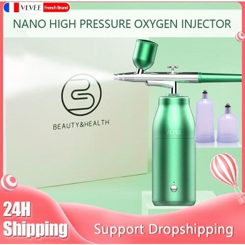 Facial hydrating beauty instrument portable home Skin Jet Injector Facial Water high pressure oxygen spray gun facial machine