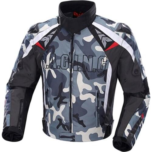 DUHAN Motorcycle Riding Jacket Men Protective Gear Cold-Proof Knight Jackets Motorcycle Clothing Motorbike Camouflage Jacket