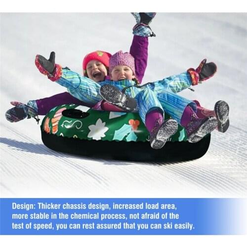 Inflatable Snow Ring PVC Ski Circle Snow Toy Winter Outdoor Children Adult Skiing Equipment Thickened Drifted Ski Circle