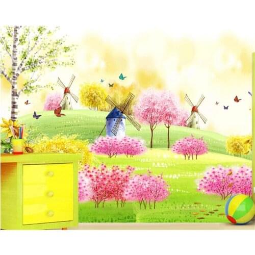 Beibehang Custom wallpaper mural Cozy cute cartoon TV background wall childrens room 3d wallpaper wall painting papel parede