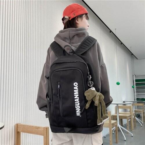 Teenage Backpack for Girls Nylon Black Backpacks Women School Backpack Backpacks for School Teenagers Girls