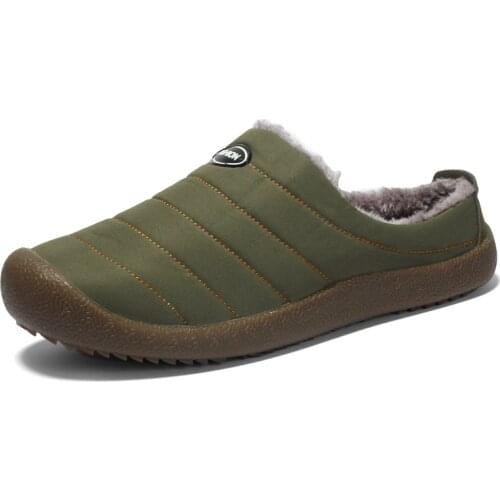 2019 Women Men Winter Couple Unisex Warm Fur Shoes Flats Leisure Lightweight Indoor Slipper Home Breathable Slip-on Loafers