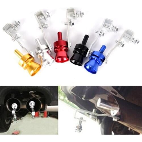1pc Universal Car Multi Color Blow Off Valve Turbo Sound Whistle Aluminum Simulator Sound Pipe Exhaust Muffler Pipe