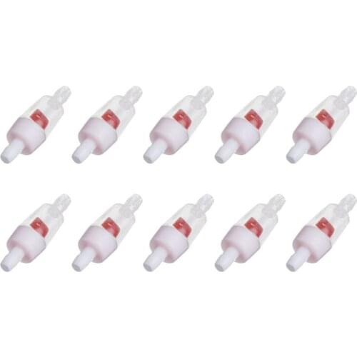 10PC One Way Check Valve Non-Return For Aquarium Fish Tank CO2 Water Air Line Pump