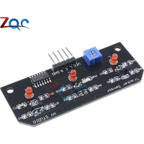 TCRT5000 3CH Channel Infrared Line Track Sensor Module Trio Detector Output DC 5V 10mm Distance for Arduino AVR ARM PIC