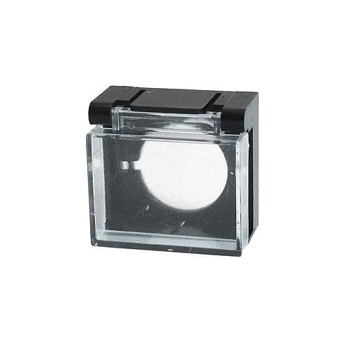 Emergency Push Button Switch Black Clear Protector Cover 16mm