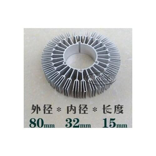 Fast Free Ship 5pcs/lot 80*32*15mm 7W9W sunflower radiator led lamp bead plate thermal conductivity aluminum circular cooling