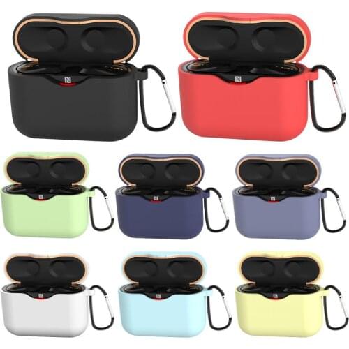 Case For SONY WF-1000XM3 Earphone Accessories Charging Box Cover Case On For SONY WF 1000 XM3 Silicone Case With Hook