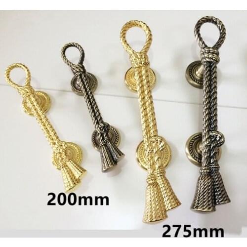Europen Vintage unfold install big gate door handles gold bronze / antique brass home hotel ktv office wooden door handles pull
