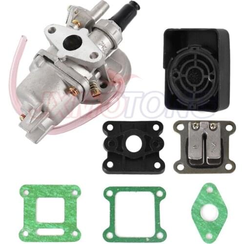 Mini Moto ATV Quad Dirt Pit Pocket Bike 47cc 49cc Two Stroke Carburetor + Air Filter+Mainfold+Reed Valve parts Free Shipping