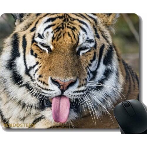 Mouse Pad Funny Customized,Tiger Predator Big Cat 173479 Comfortable Mouse Mat For Gaming And Office