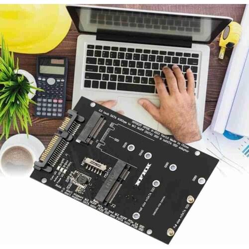 M.2 Ngff Msata Ssd 2.5 "Sata 3.0 Adapter 2 In 1 Converter Card Voor Pc Laptop SATA III Board Adapter