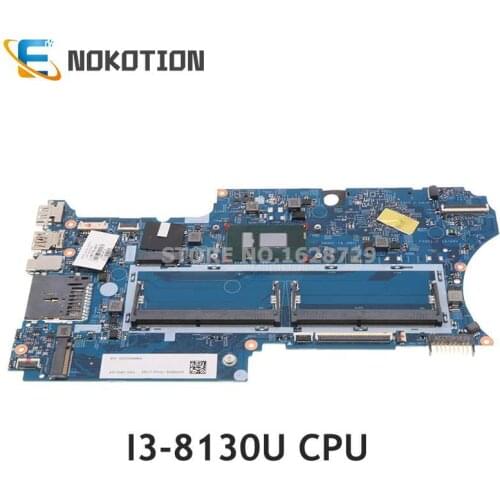 NOKOTION For HP PAVILION X360 14-CD 14M-CD Laptop Motherboard With SR3W0 I3-8130U CPU L18175-601 L18175-001 448.0E808.001B