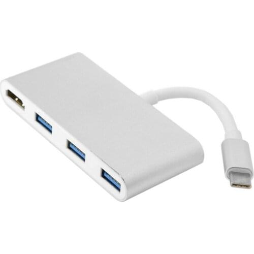 MLLSE USB 3.1 Type C to HDMI HDTV 4K 30HZ 3 Ports USB HUB OTG Adapter fit for Macbook CB0571