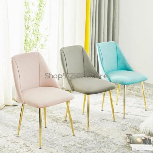 Nordic ins wind net red dining chair simple household light luxury backrest dressing makeup stool restaurant study leisure chair